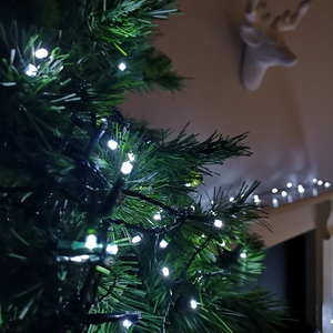 Premier 16m 200 Cool White LED Christmas Lights with Timer - Cool White by Samuel Alexander