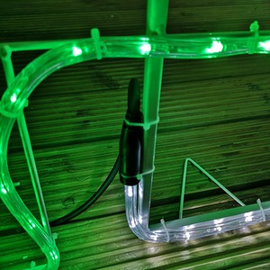 Santa With Tree LED Christmas Archway Rope Light - Red by Samuel Alexander