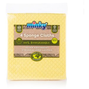 Pack of 4 Minky Sponge Cloths by Minky