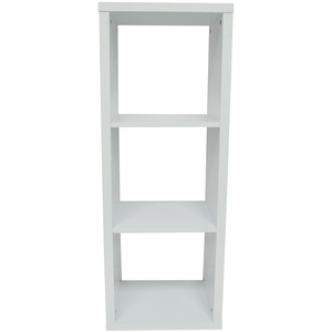 CUBE - 3 Cubby Square Display Shelves Vinyl LP Record Storage - White - White by Watsons