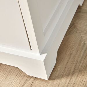 Home Source Ullswater 5 Drawer Chest Storage Unit - WhiteGrey - White by Home Source