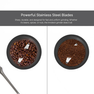 Innoteck Electric Coffee and Spice Grinder - Black by Innoteck