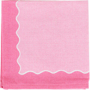 Pack of 4 Wave Edge Napkins - Multicolour