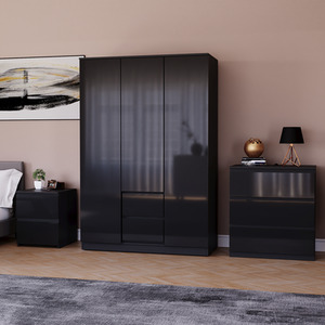 Vida Designs Glinton 3 Piece FSC Bedroom Set - Black by Vida Designs