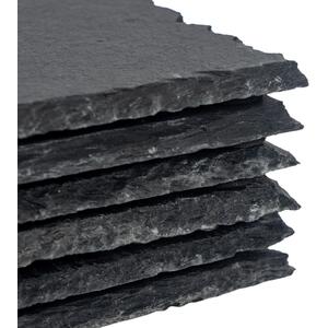 Argon Tableware Slate Placemats Coasters Set - 30cm x 20cm - Grey - Grey by Argon Tableware