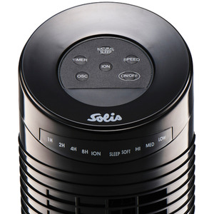 Solis 749 Mini Tower Fan - Black - Black by Solis