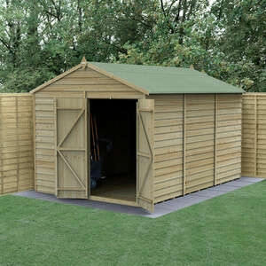 4LIFE Apex Shed 8x12 - Installation Included / With Base / 0 by Forest Garden