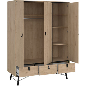 Ry 3 Piece Bedroom Set - Jackson Hickory Oak