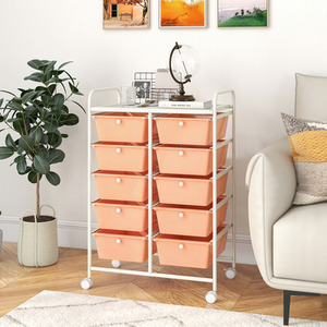 Storage Rolling Cart with 10 Drawers by Costway