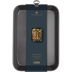MasterClass Set 39x28x7cm Roaster, 39x27x2cm Tray 23x23x4cm Square Pan - Grey by MasterClass