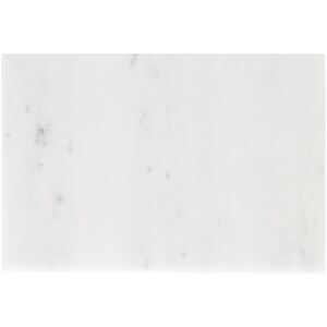 6x Rectangle Marble Placemats - 30cm x 20cm - White by Argon Tableware