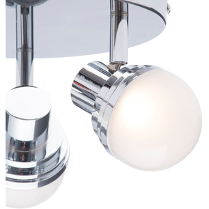 Skipton 3 Light Bathroom Spotlight Plate - Chrome by Litecraft