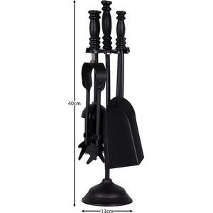 5 Piece Malham Companion Set - Black by Vida Designs