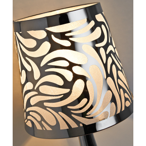 Swirl Touch Lamp - Silver