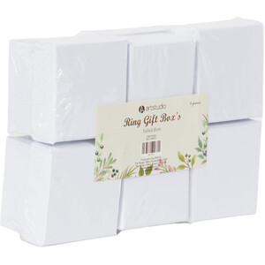 Pack of 6 Art Studio Ring Gift Boxes