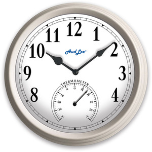 Pololio Wall Clock with Thermometer by Audlee