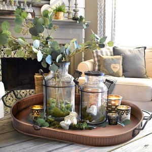 The Mia Copper Oval Serving Tray - Copper - Copper by The Mia UK