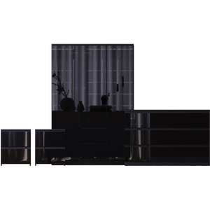 Vida Designs Glinton 4 Piece FSC Bedroom Set - Black by Vida Designs