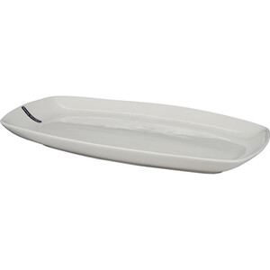 Regency Porcelain Oval Platter - White / 34.6cm