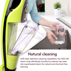 H2O HD Steam Mop and Handheld Steam Cleaner - Black and Green by H2o