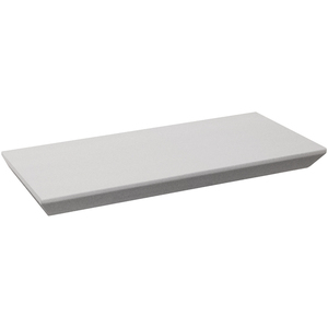 OLIVER - Bevelled 18inch 46cm Floating Wall Shelf - White - White by Watsons