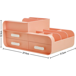 Versatile Makeup Organiser Box with Drawers by Livingandhome