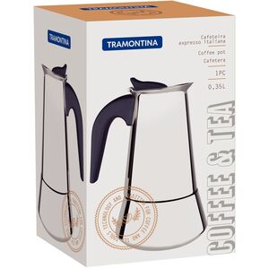Tramontina Italian Espresso Coffee Maker (350ml) - Silver by Tramontina
