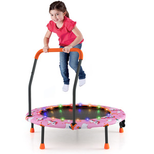 92CM Kids Trampoline with LED Lights by Costway