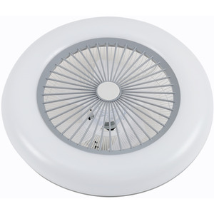 Round LED Fan Light with Soft Light - Grey by Livingandhome