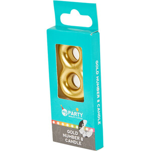 My Party Gold Number Candle by My Party