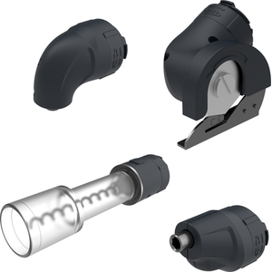 Yard Force 4v Vita Cordless Screwdriver Kit With 4 Detachable Heads - Black by Yard Force