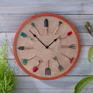 Garden Tools Wall Clock - Multicolour by Garden Mile