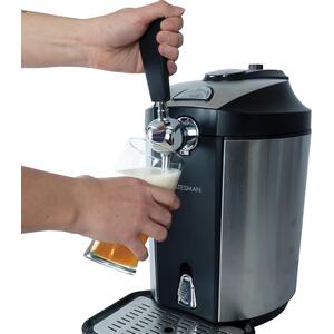 Beer Dispenser - Silver, Black by STATESMAN