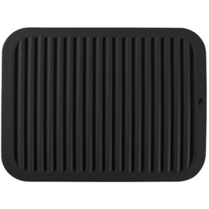 Heat-Resistant Silicone Drainage Mats - Black