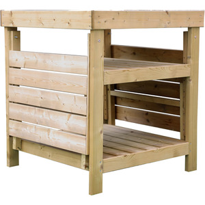 Wooden Pizza Oven BBQ Table Pressure Treated - Brown by Waltons