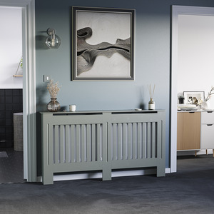 Chelsea Radiator Cover - Grey / 152cm by Vida Designs