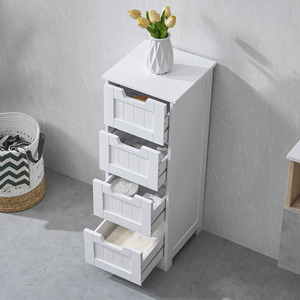 Priano 4 Drawer Freestanding Unit - White by Vida Designs