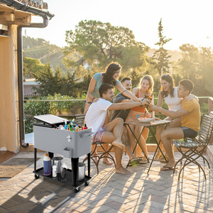 76L Rolling Cooler Cart by Costway