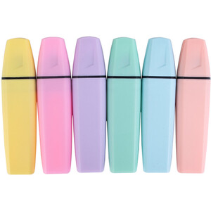 Pack of 12 Mix Neon and Pastel Highlighters - Multicolour by i-doodle essentials