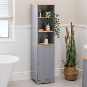 Tallboy Bathroom Cabinet - Grey by Christow