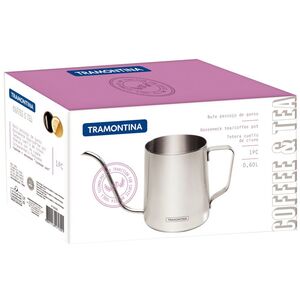 Tramontina Pour Over Kettle Gooseneck (600ml) - Silver by Tramontina