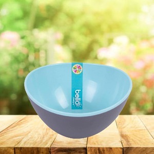 Plastic Snack Bowl 300ml Two Tone - Blue by Bello