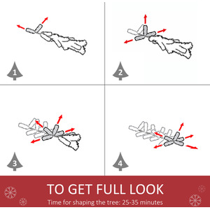 HOMCOM Artificial Christmas Tree with Pine Cones - Green / 5ft by HOMCOM