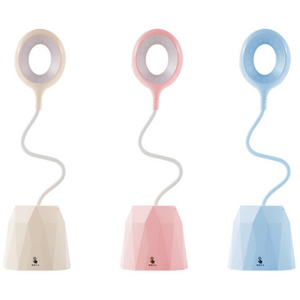 Adjustable LED Desktop Lamp with Phone Stand by n/a