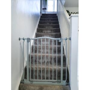 Curved Top Safety Gate - Matt Grey / 107cm - 116cm by Safetots