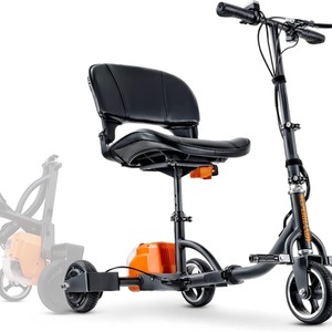 Mobility Scooter 3 Wheel Folding Long Range - Orange by SuperHandy