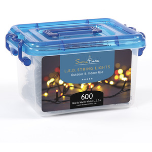 600 Warm White and Red LED Lights - Warm White/Red by SnowTime