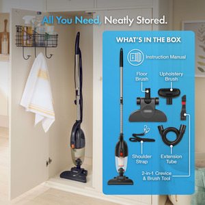 Corded Stick Vacuum Cleaner with 1.3L Dust Tank - Grey by VonHaus