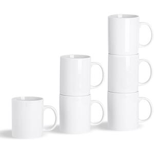 Classic White Mugs 285ml - White / 6 by Argon Tableware