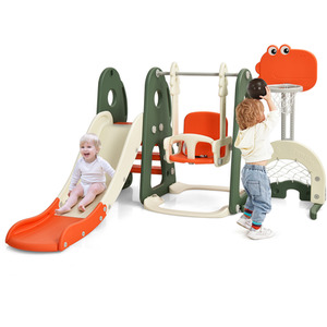 5 in 1 Climber Slide Playset by Costway
